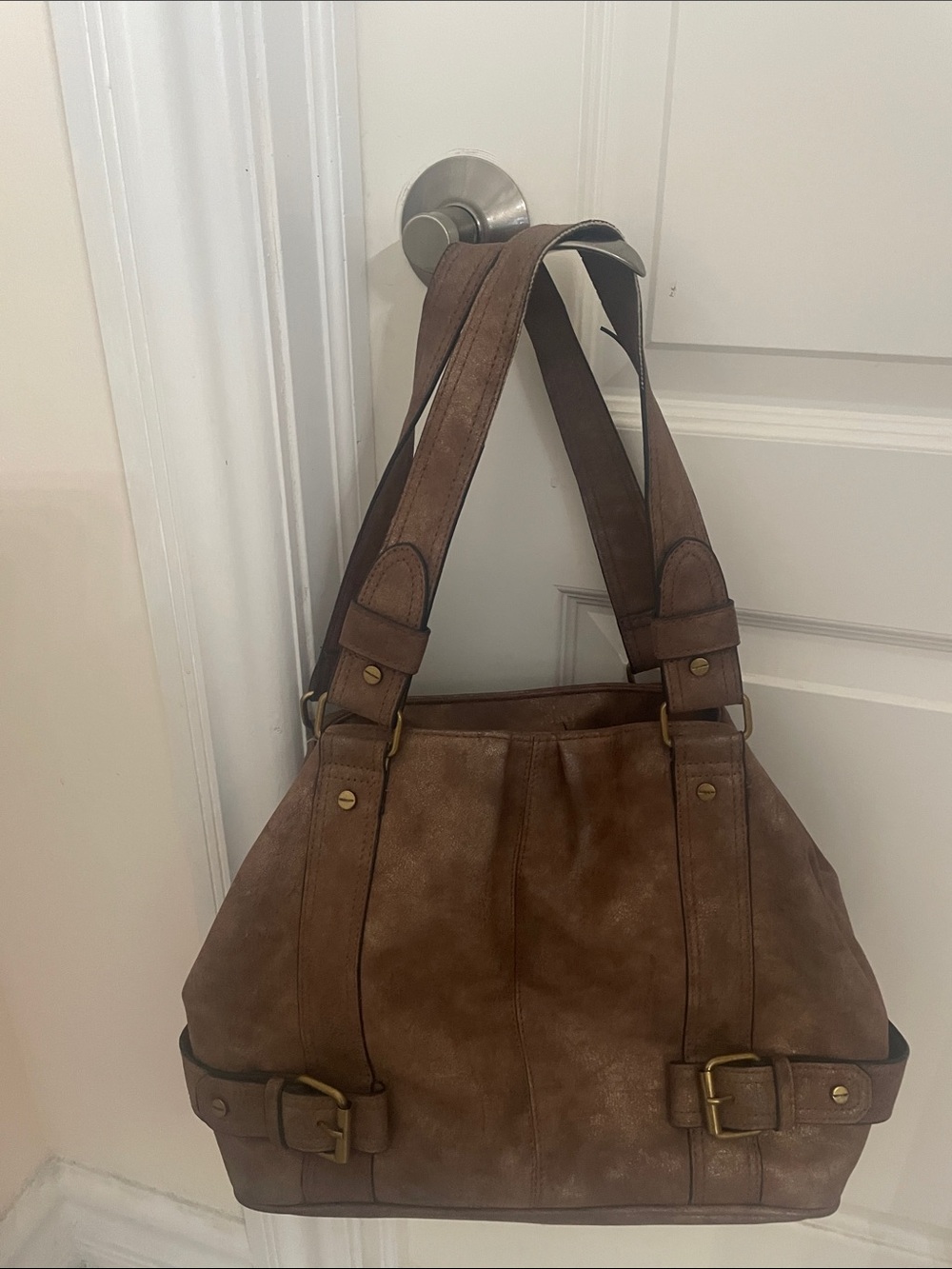 Classic Brown Women's Shoulder Bag